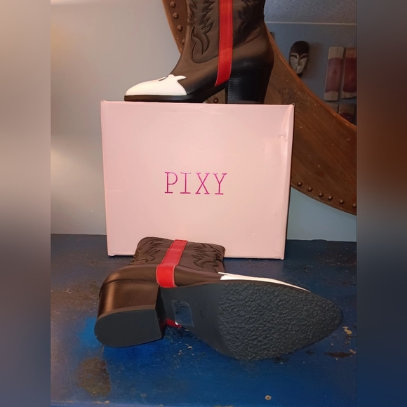 Pixy leather cowboy boots - Picture 3 of 5